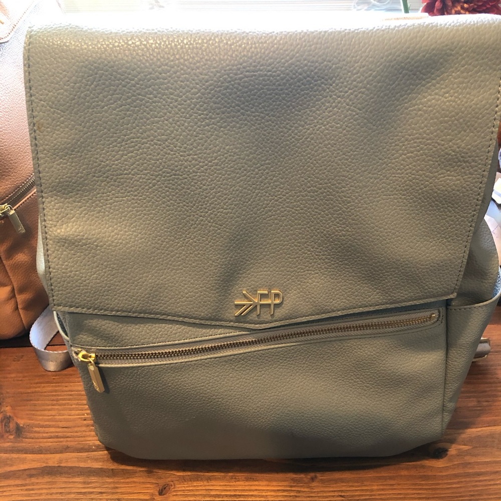 Grey freshly picked diaper bag